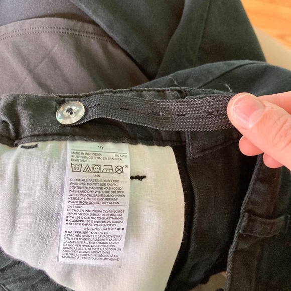 Boy’s size 10 Old Navy black straight leg dress pants with adjustable waist - Picture 3 of 7